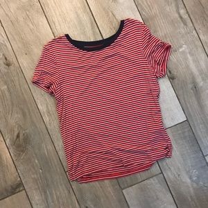Red Striped Aerie Tee